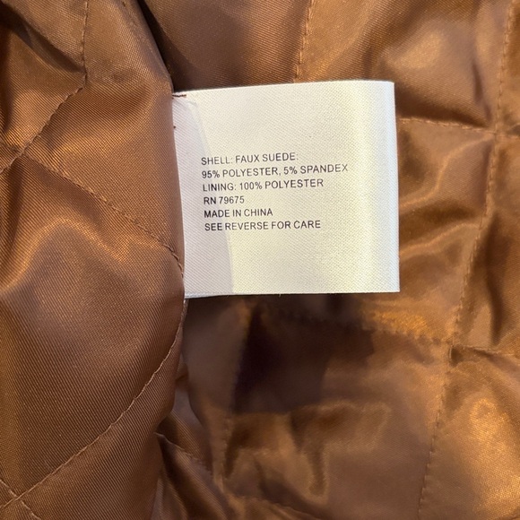 Michael Kors Women’s Tan Camel Suede Jacket - Picture 11 of 11
